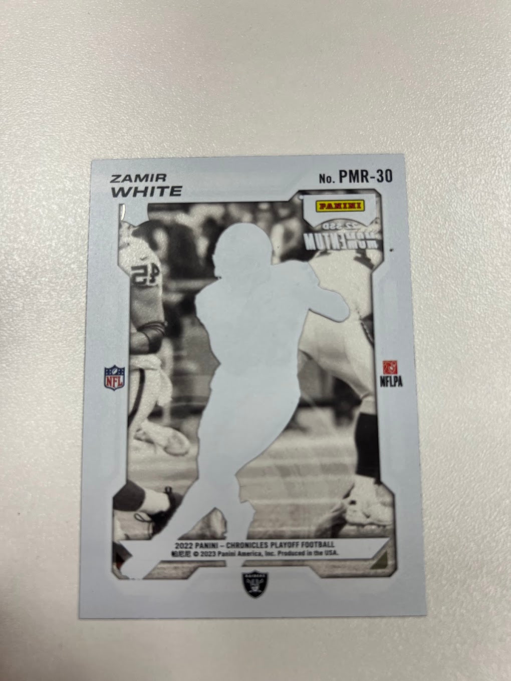 2022 Chronicles Zamir White Playoff Momentum Rookie Card RC #PMR-30 Raiders NFL Card