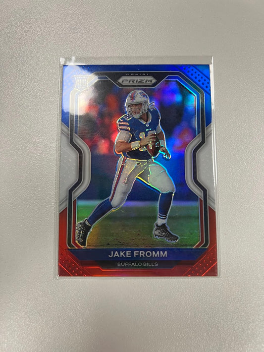 Jake Fromm 2020 Prizm RED WHITE BLUE REFRACTOR #310 Bills Rookie GEORGIA BULLDOG FL Card