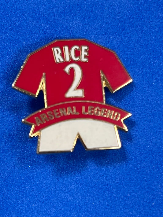 Pat Rice #2 Arsenal Kit - Pin Badge - Arsenal Legend