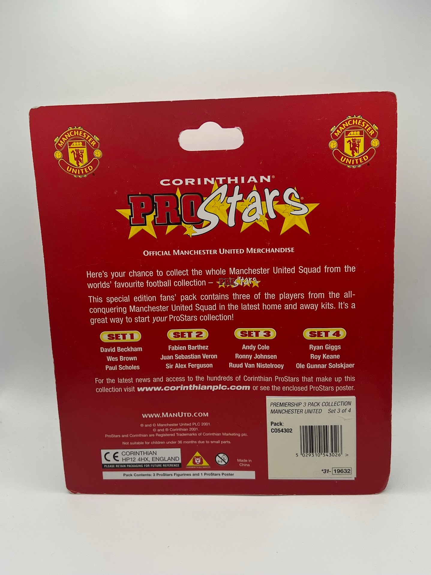 Manchester United Multi Pack - 3 Pack 1 Manchester United Corinthian Football Figures - Set 3 of 4