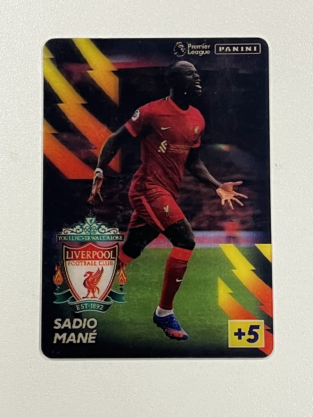 Sadio Mane Panini Adrenalyn 2021/22 Bonus Holographic Card - Liverpool