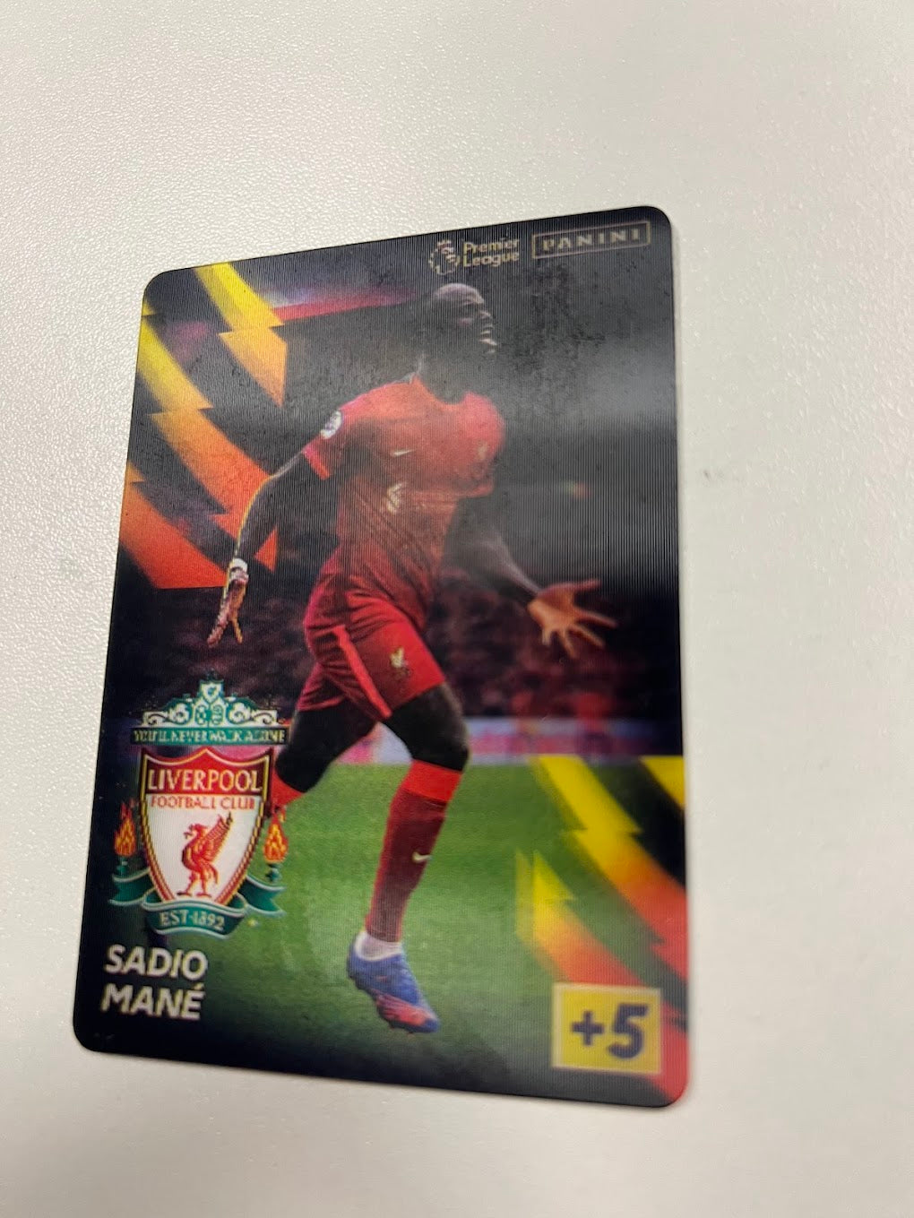 Sadio Mane Panini Adrenalyn 2021/22 Bonus Holographic Card - Liverpool