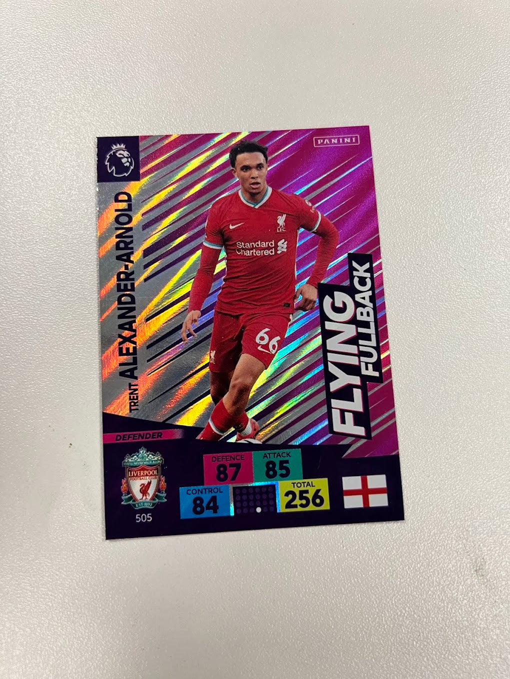 Trent Alexander-Arnold - Foil / Shiny - Adrenalyn 2020/21 Football Card - Liverpool