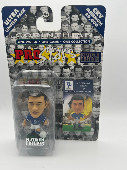 Christian Vieri - Corinthian ProStars Football Figure - Italy - PRO059 - Platinum Edition