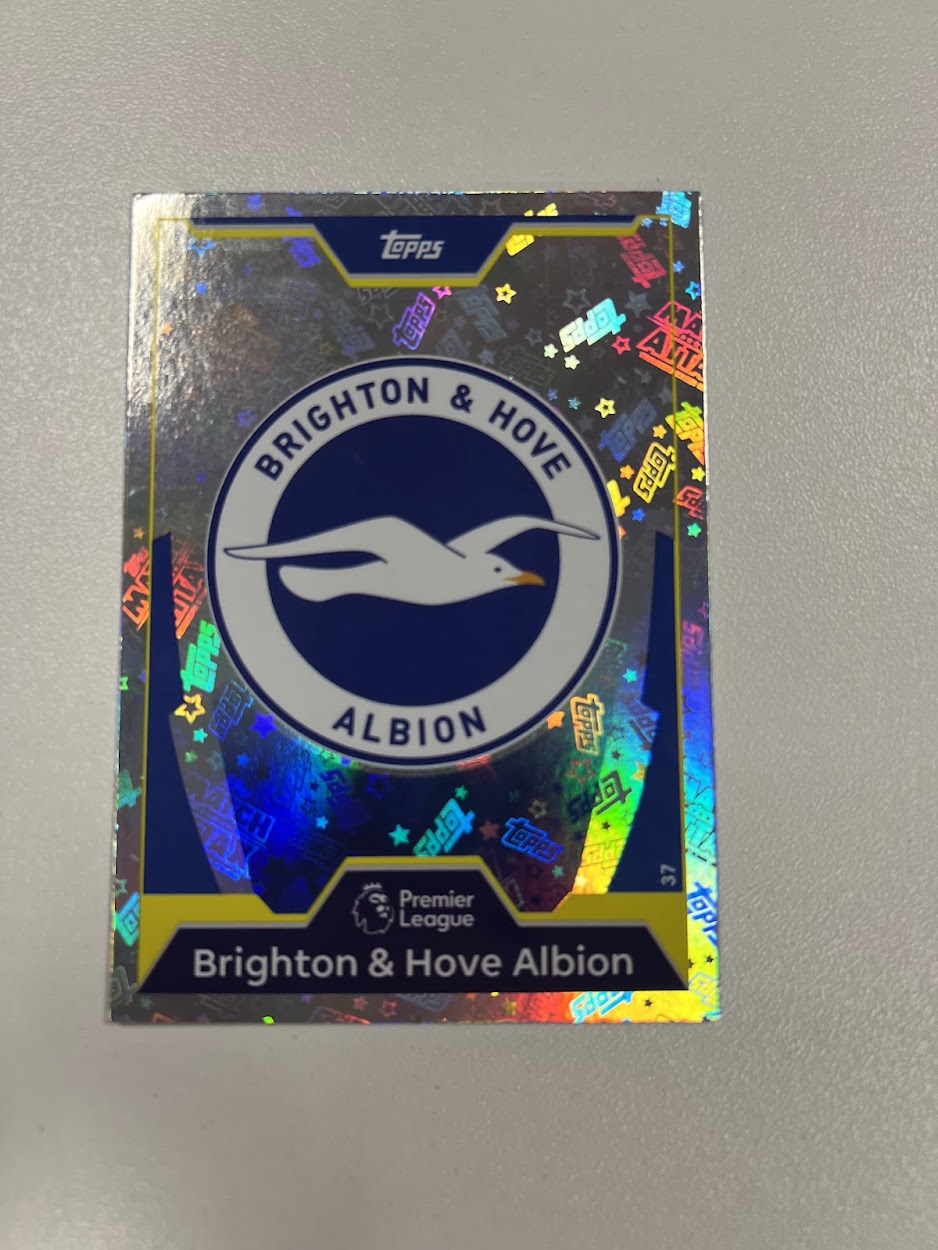 Brighton & Hove Albion Badge Foil/Shiny - Topps Match Attax Football Card