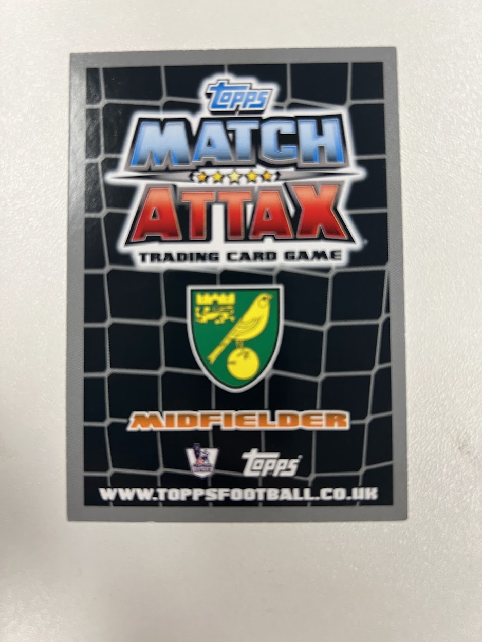 11x Norwich City - Topps Match Attax Football Cards