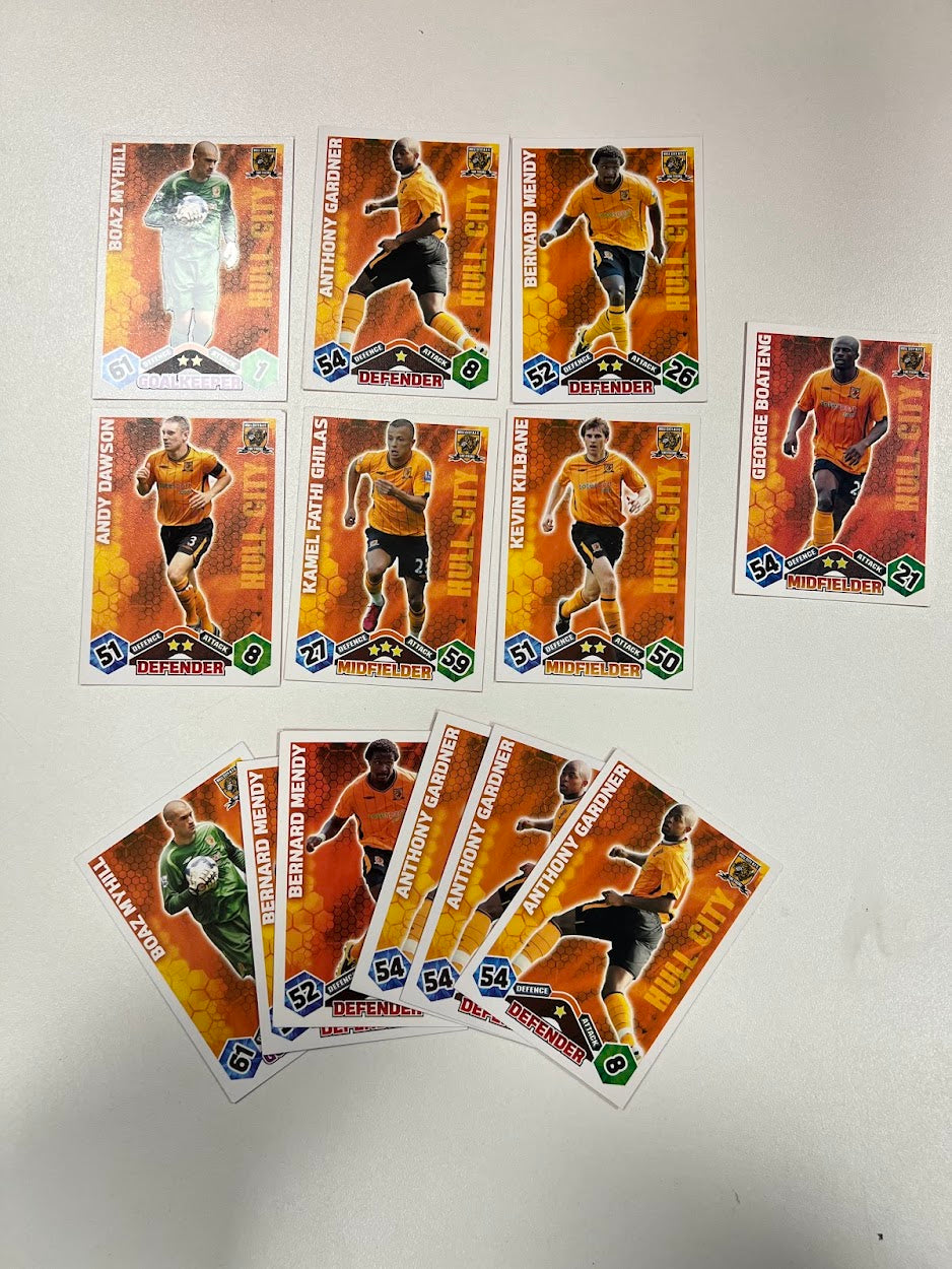 13x Hull City - Topps Match Attax Football Cards