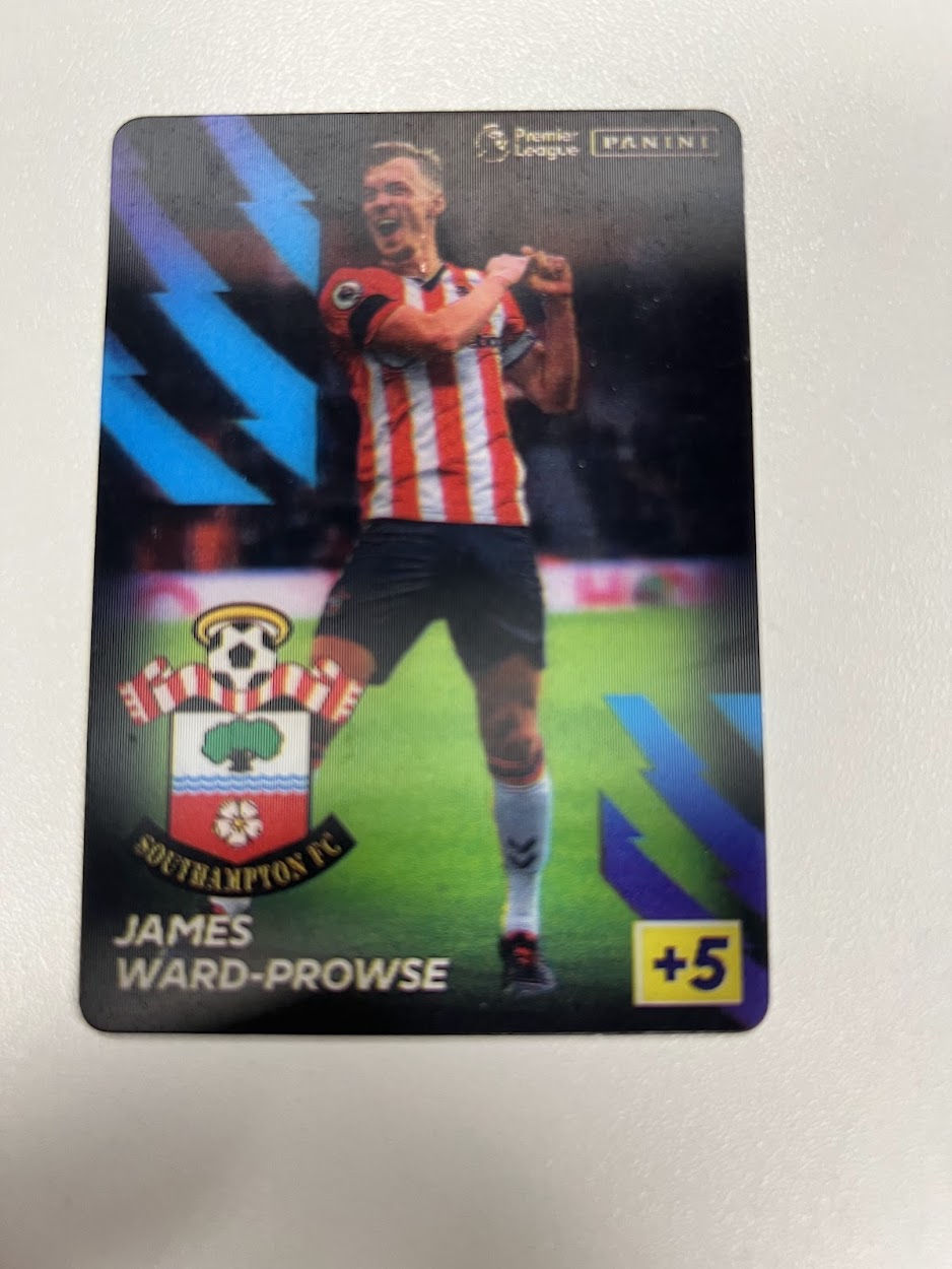 James Ward-Prowse Panini Adrenalyn 2021/22 Bonus Holographic Card - Southampton