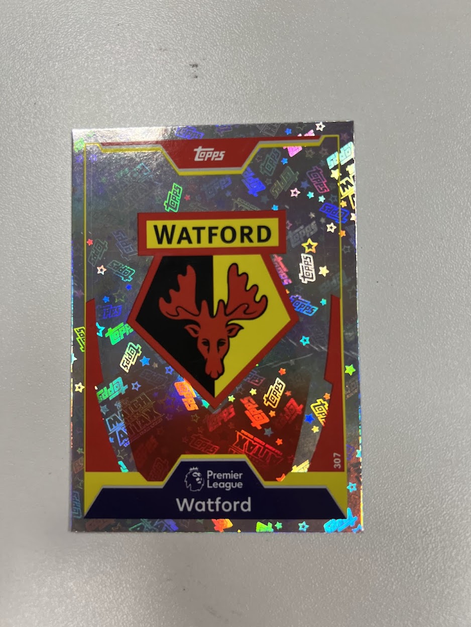 Watford Badge Foil/Shiny Topps Match Attax Football Card