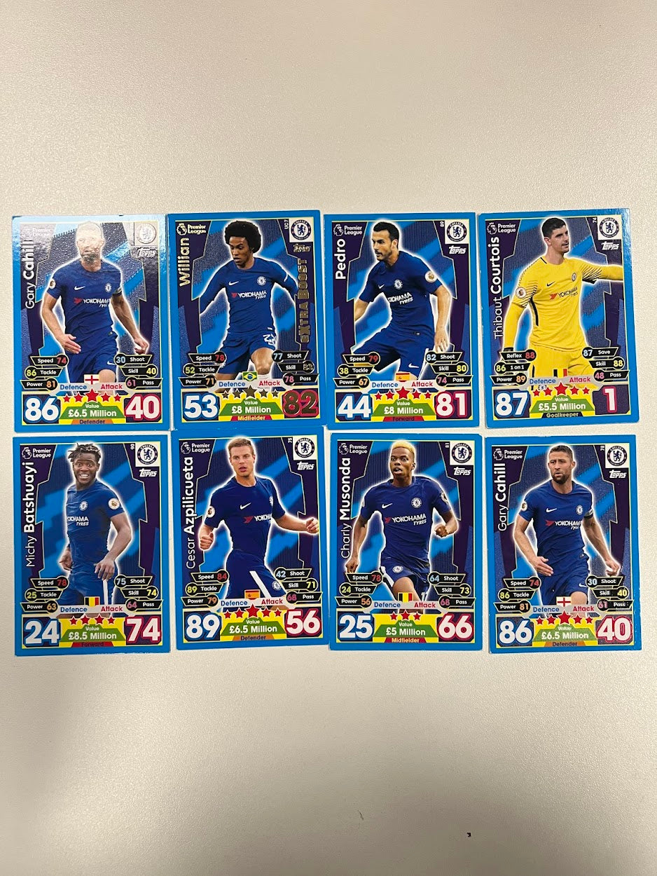 8x Chelsea Topps Match Attax Football Cards