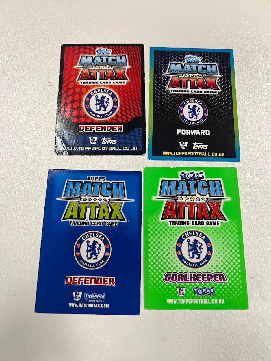 4x Chelsea Topps Match Attax Football Cards