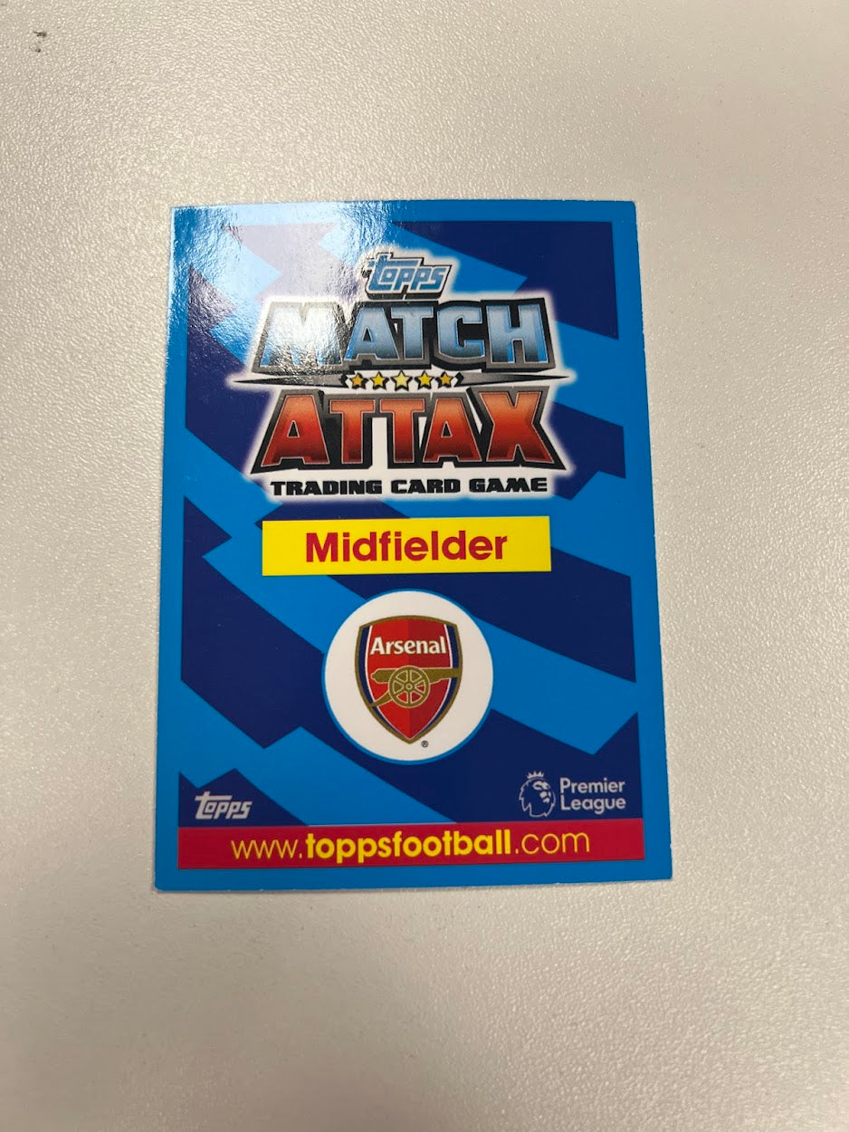 Mesut Ozil Arsenal Foil/Shiny Topps Match Attax Football Card