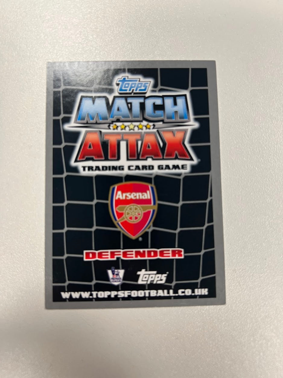 8x Arsenal Topps Match Attax Football Cards