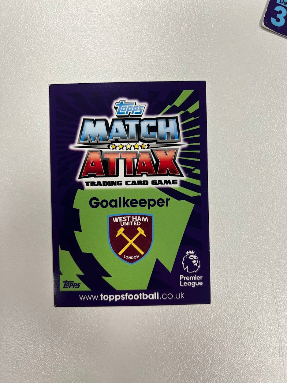 8x West Ham United Topps Match Attax Football Cards