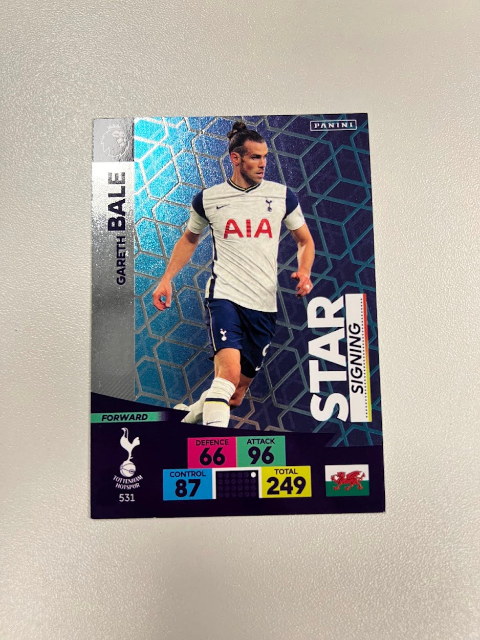 Gareth Bale Tottenham Hotspur Foil/Shiny - Panini Adrenalyn 2020/21 Football Cards