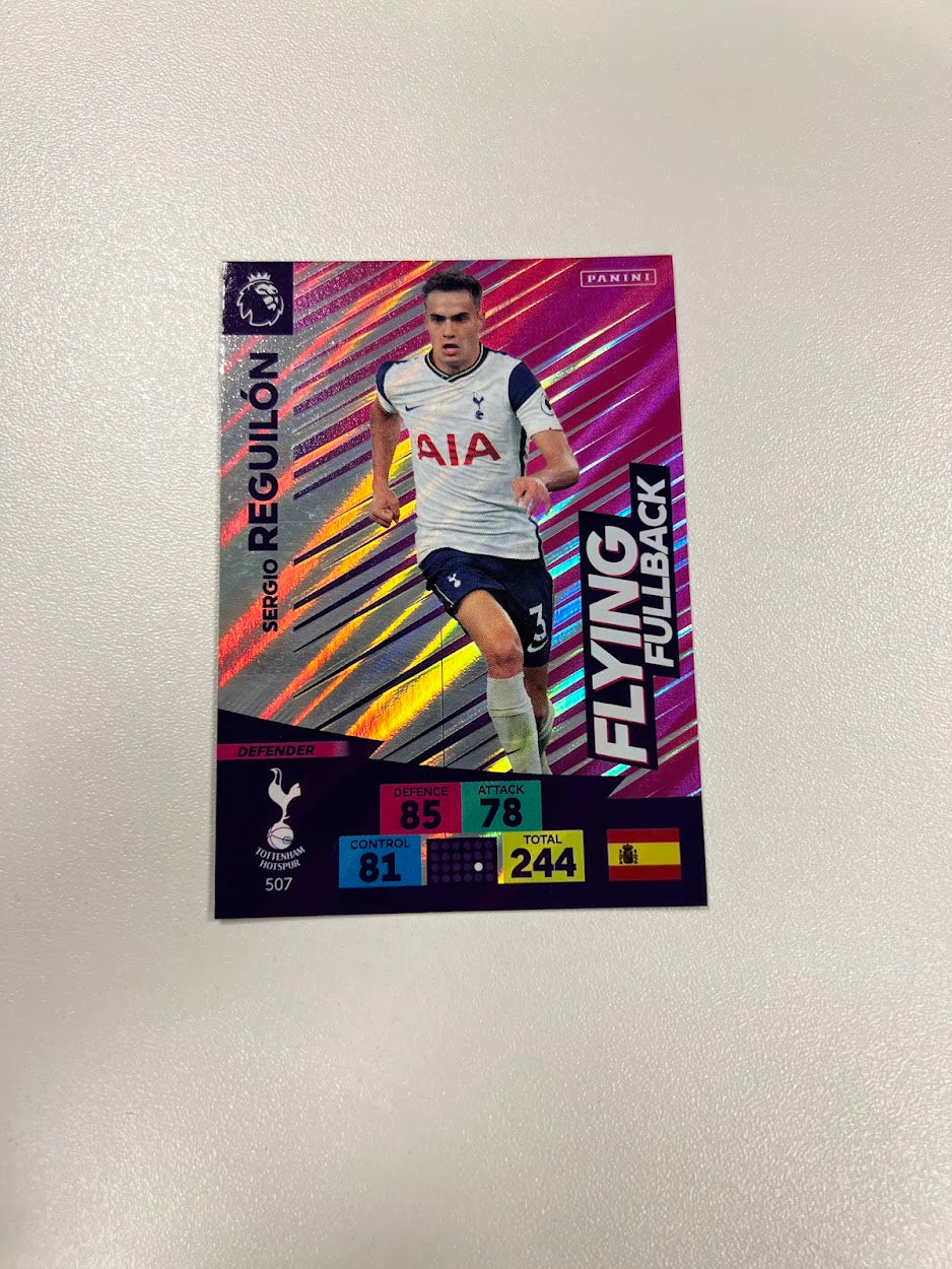 Sergio Reguilon Tottenham Hotspur Foil/Shiny - Panini Adrenalyn 2020/21 Football Cards