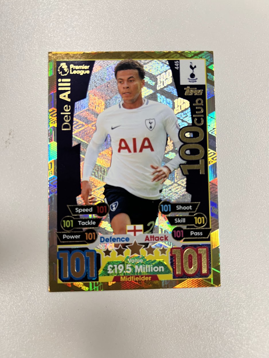 Dele Alli Tottenham Hotspur Foil/Shiny - Topps Match Attax Football Cards