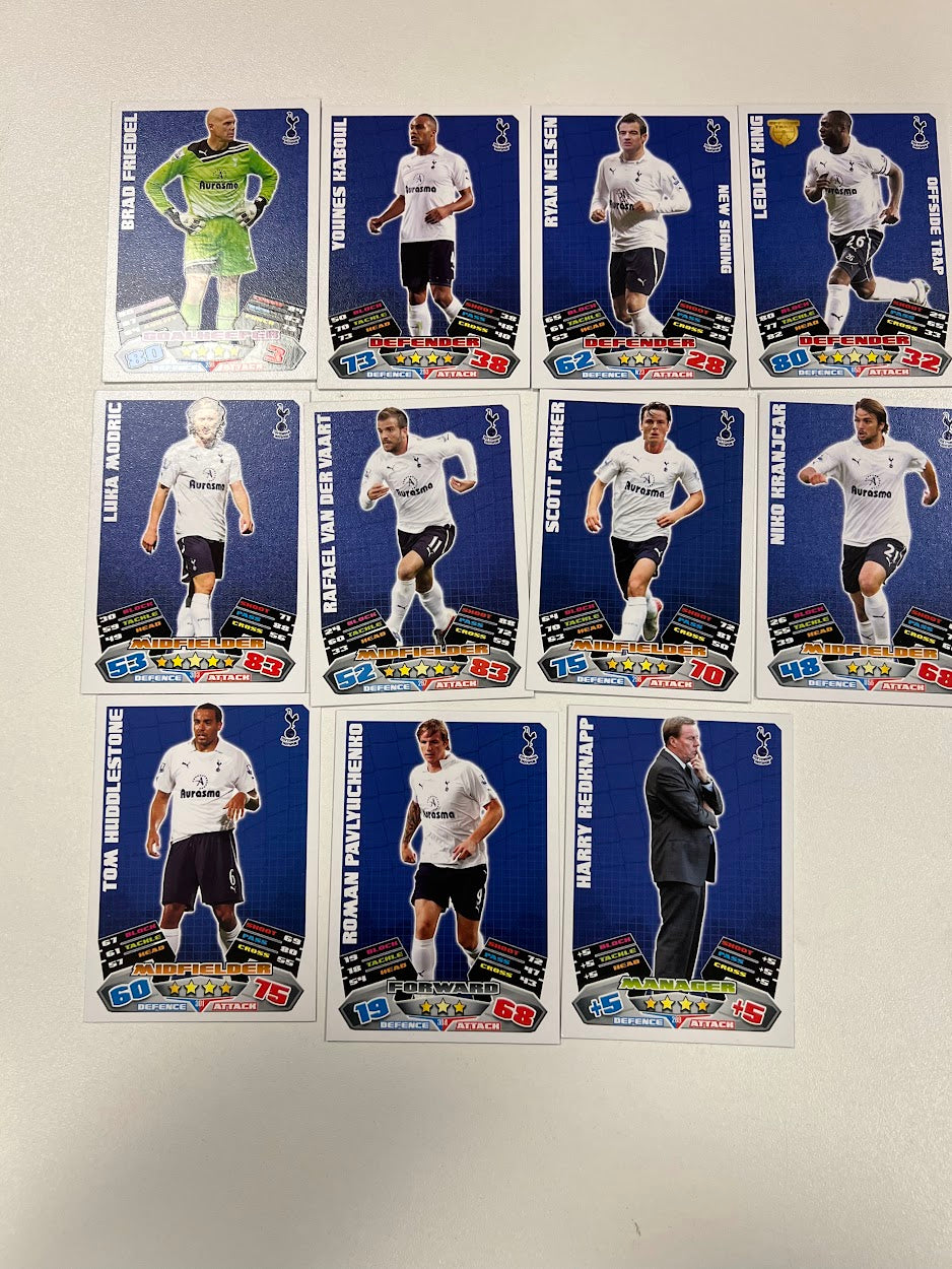 11x Tottenham Hotspur - Topps Match Attax Football Cards