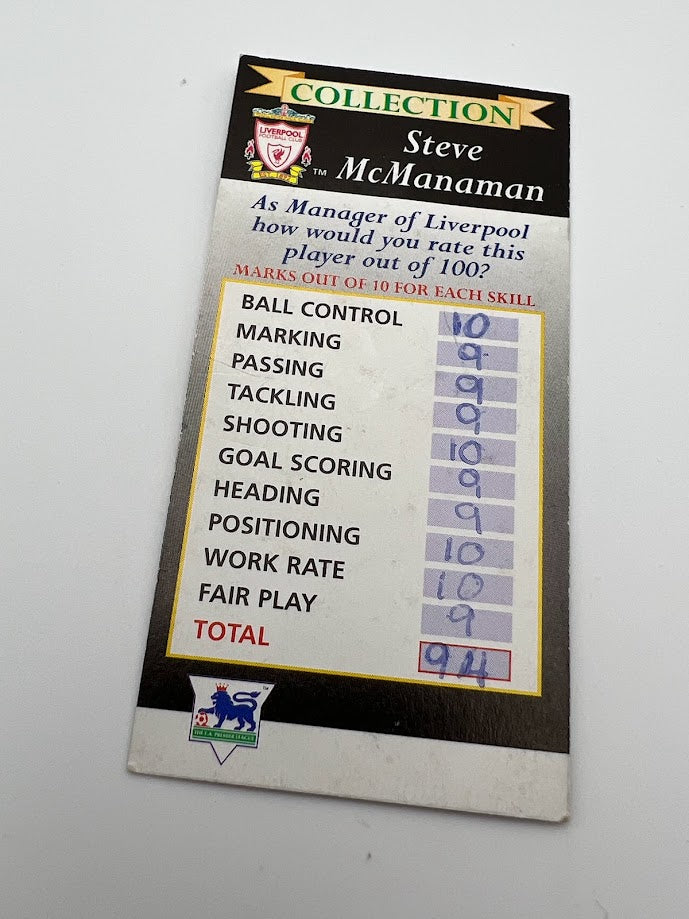 Steve McManaman - Liverpool - Corinthian Figure Collector Card Only - PL66
