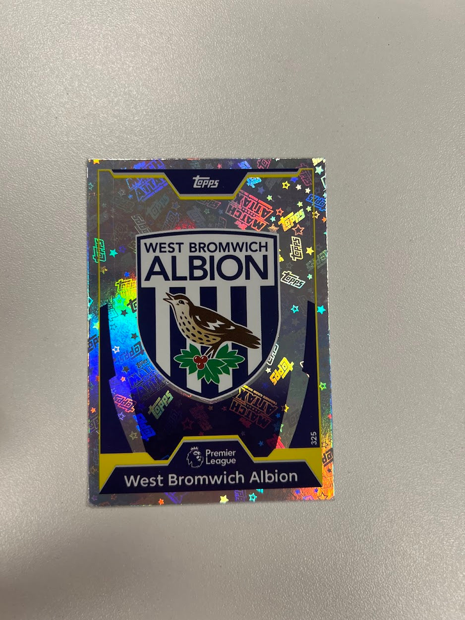 West Bromwich Albion Badge Foil/Shiny - Topps Match Attax Football Cards