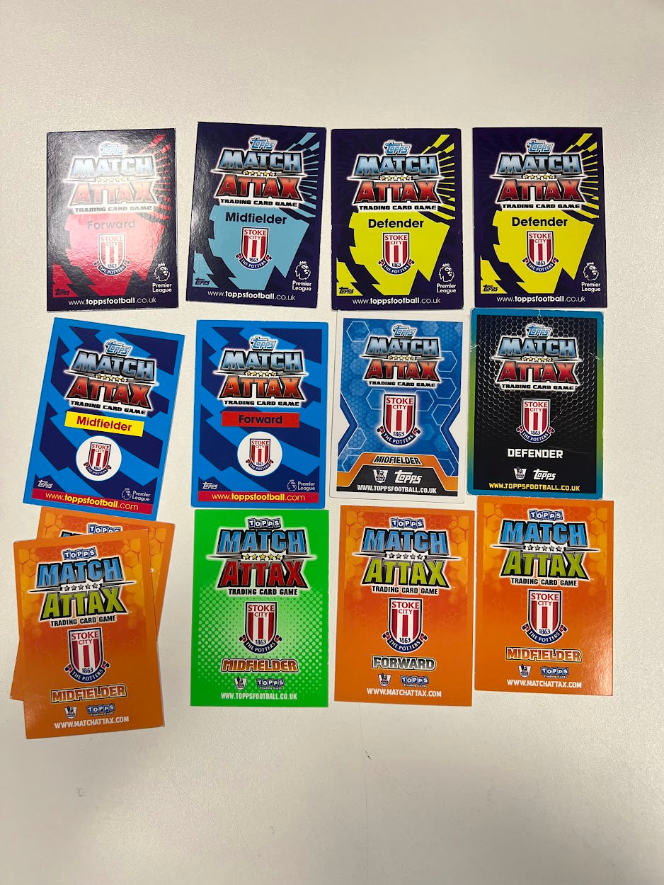 12x Stoke City - Topps Match Attax Football Cards