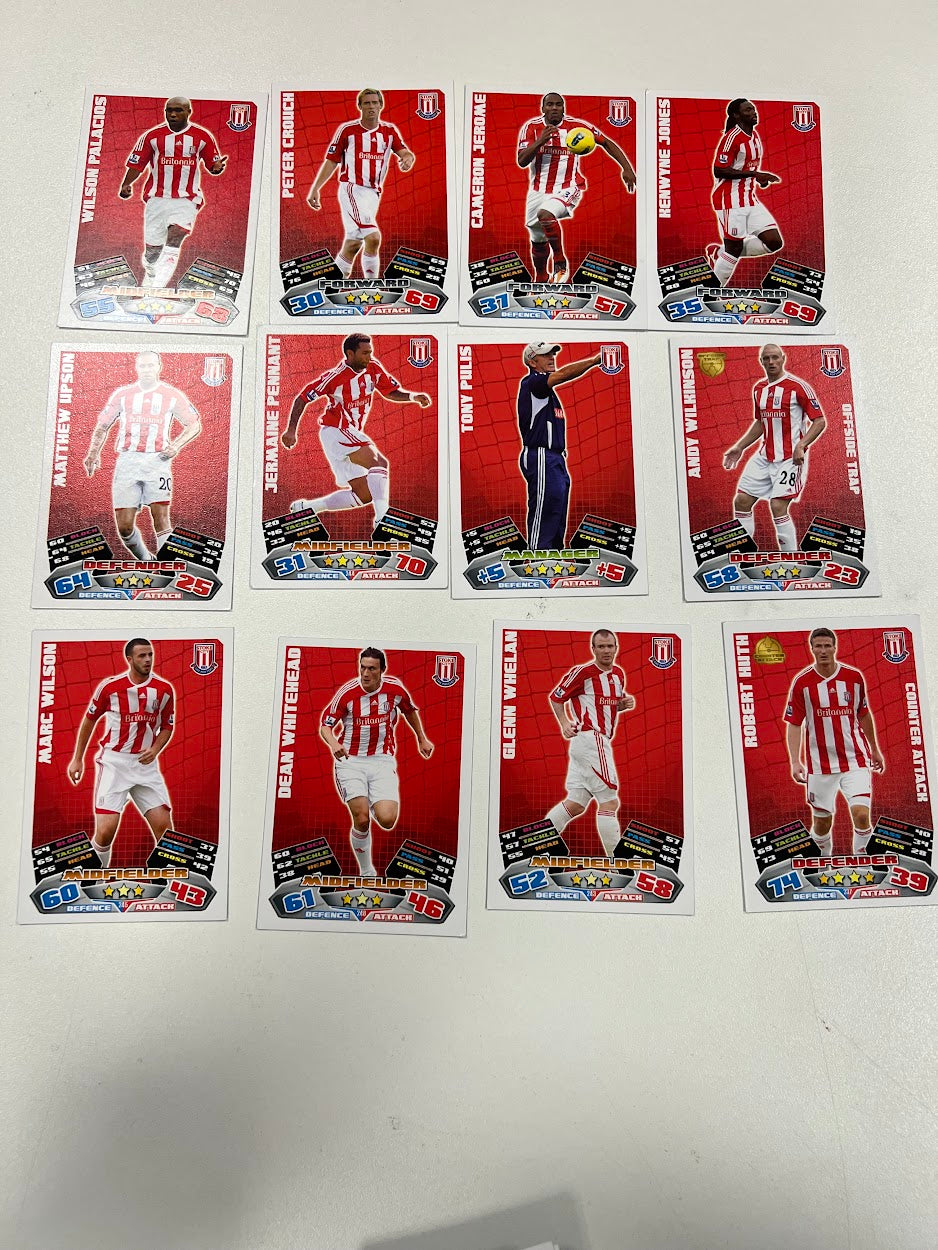 12x Stoke City - Topps Match Attax Football Cards