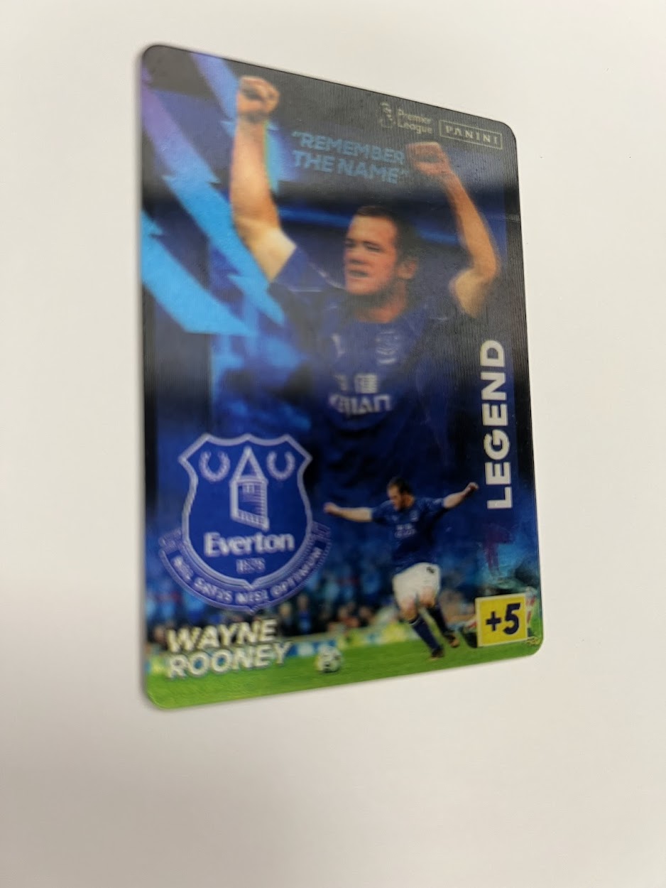 Wayne Rooney Panini Adrenalyn 2021/22 Bonus Holographic Card - Everton