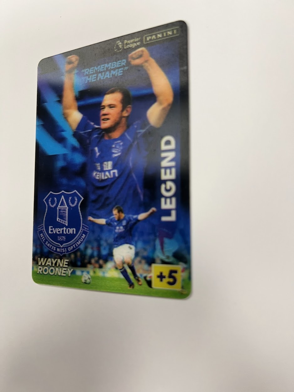 Wayne Rooney Panini Adrenalyn 2021/22 Bonus Holographic Card - Everton