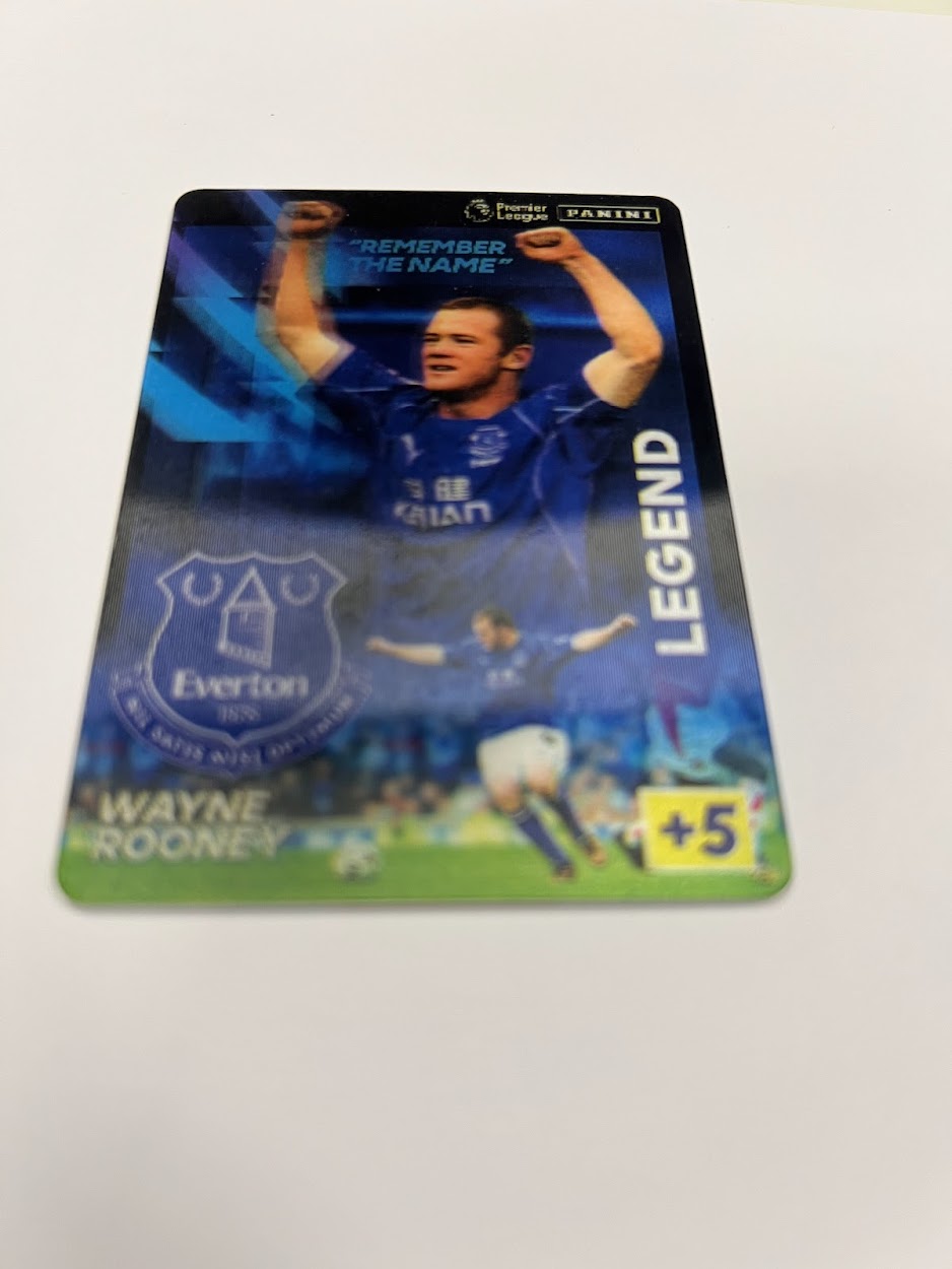 Wayne Rooney Panini Adrenalyn 2021/22 Bonus Holographic Card - Everton