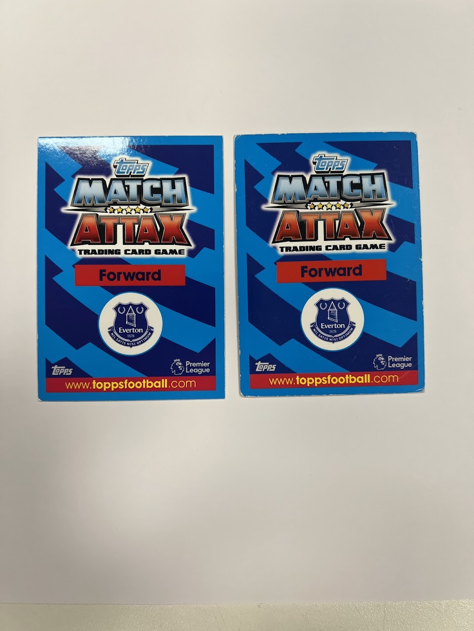 2x Wayne Rooney Everton Foil/Shiny - Topps Match Attax Football Cards