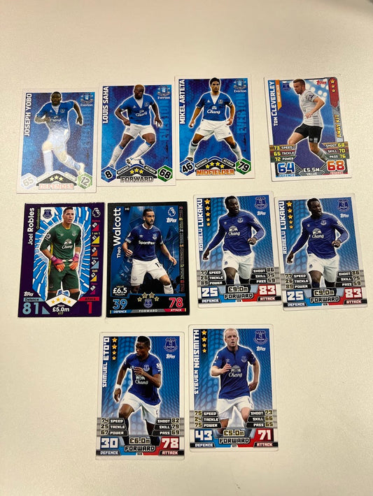 10x Everton - Topps Match Attax Football Cards