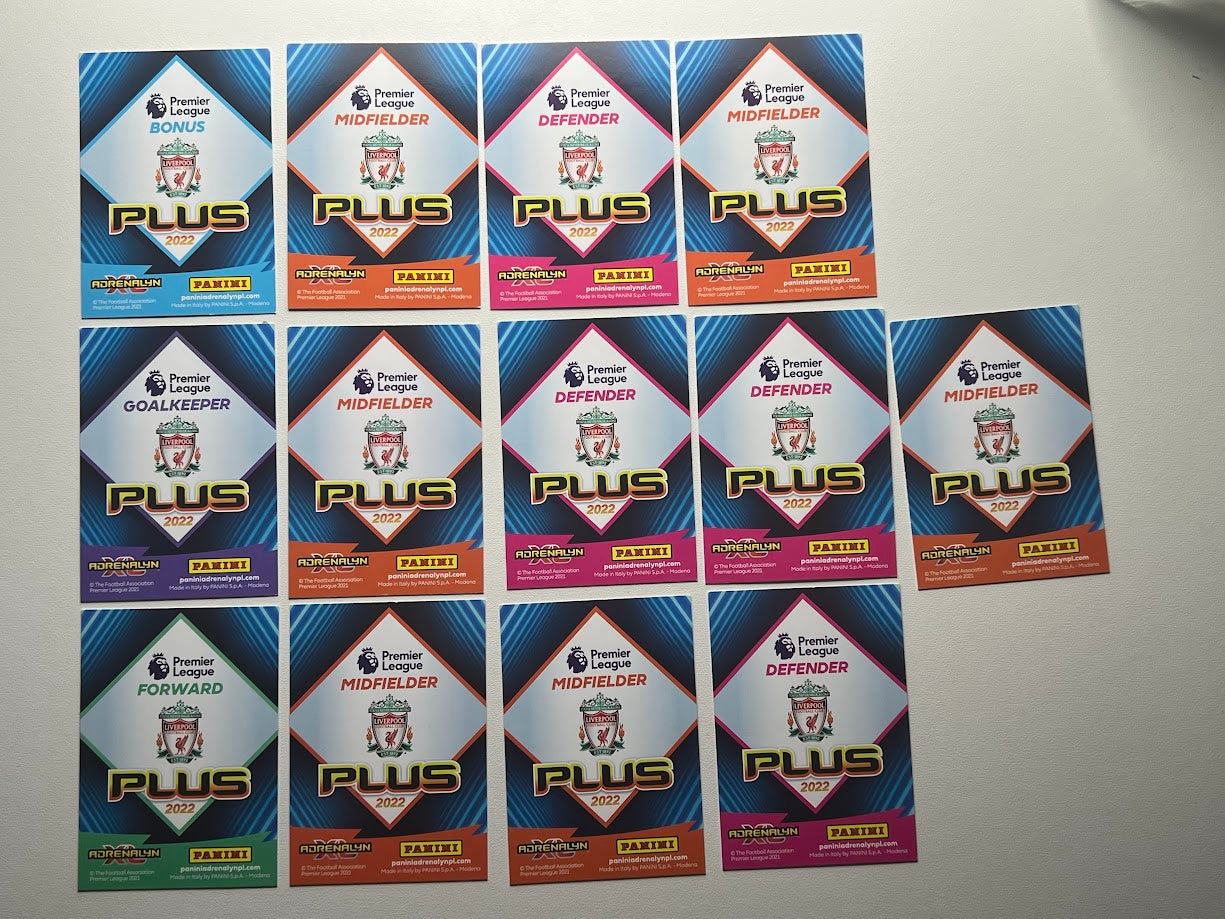 Liverpool Panini Adrenalyn XL Premier League Plus Cards 21/22