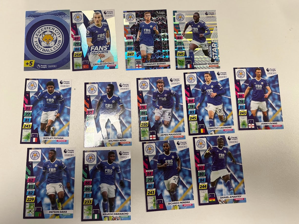 Leicester City - Panini Adrenalyn XL Premier League Plus Cards 21/22