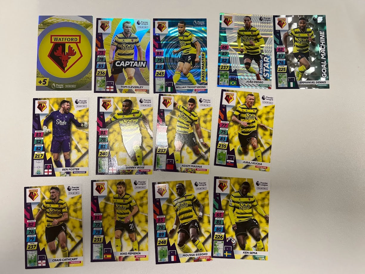 Watford - Panini Adrenalyn XL Premier League Plus Cards 21/22