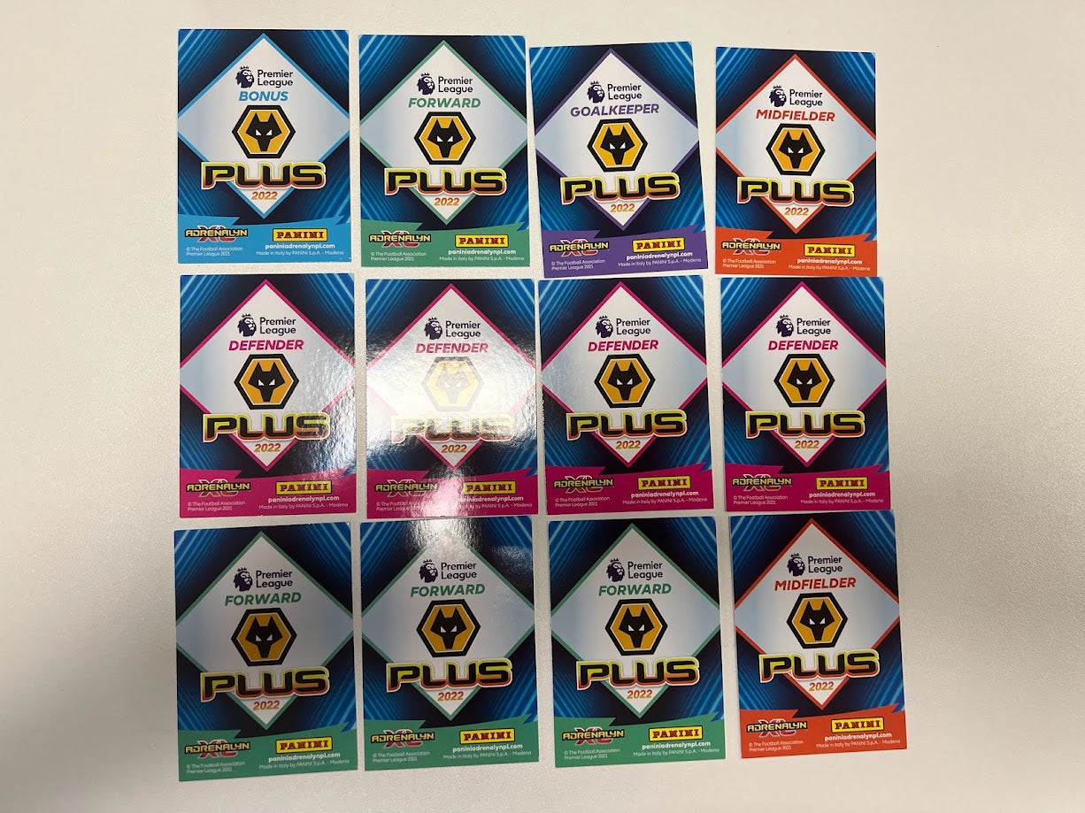 Wolverhampton Wanderers - Panini Adrenalyn XL Premier League Plus Cards 21/22