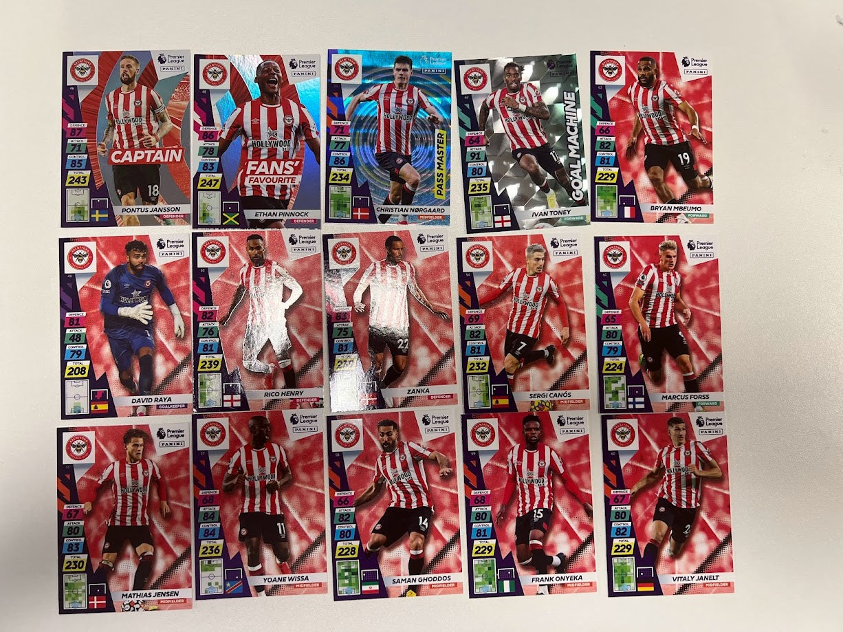 Brentford - Panini Adrenalyn XL Premier League Plus Cards 21/22