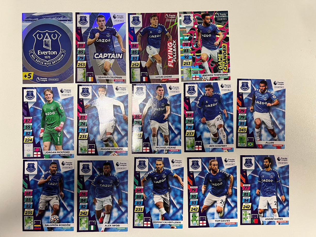 Everton - Panini Adrenalyn XL Premier League Plus Cards 21/22