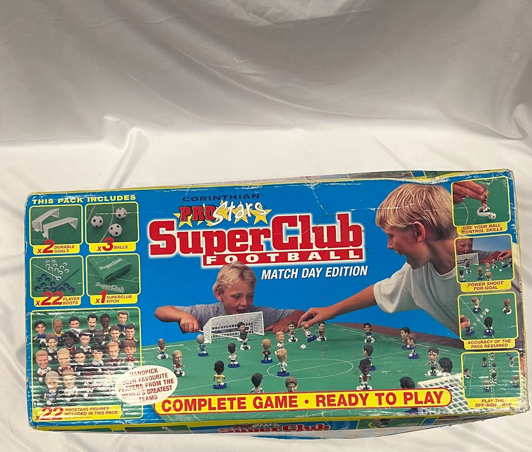 Corinthian ProStars Superclub Football Edition - Boxed - Football Game - Missing goalkeeper holders