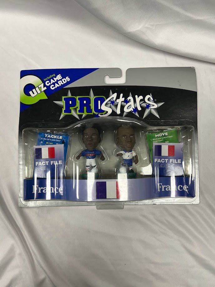 France Double Pack - Louis Saha & Patrick Viera - Corinthian ProStars Quiz Game - France - PR066 & PR065