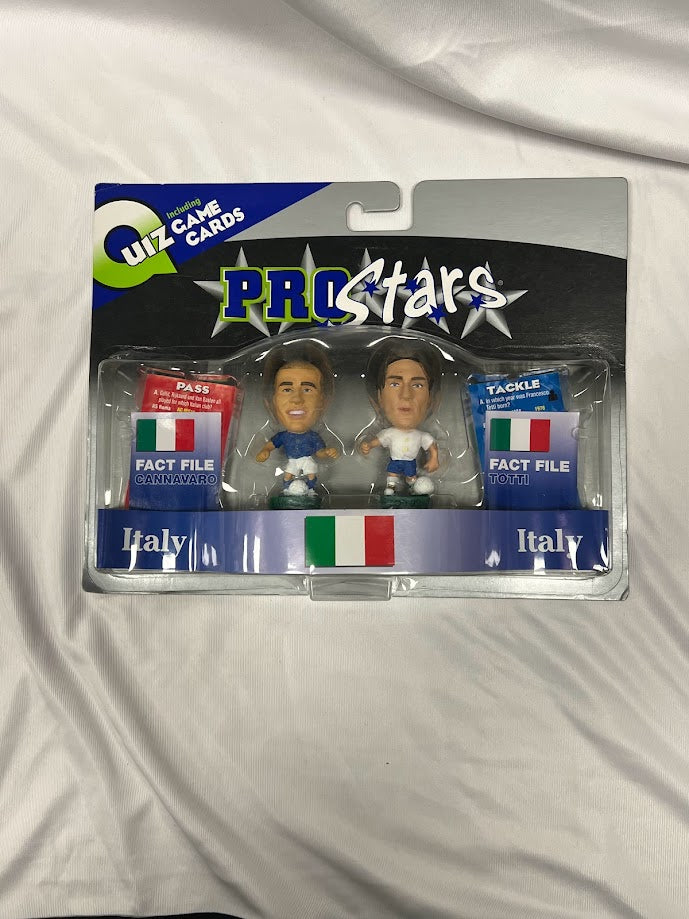 Italy Double Pack - Fabio Cannavaro & Francesco Totti - Corinthian ProStars Quiz Game - Italy - PR067 & PR068