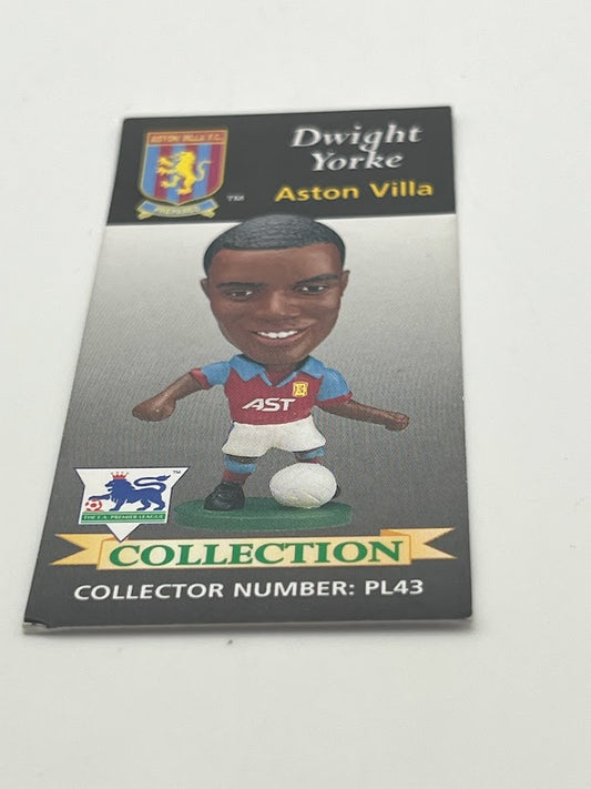 Dwight Yorke Collector Card - Aston Villa - Corinthian Figure Card - PL43