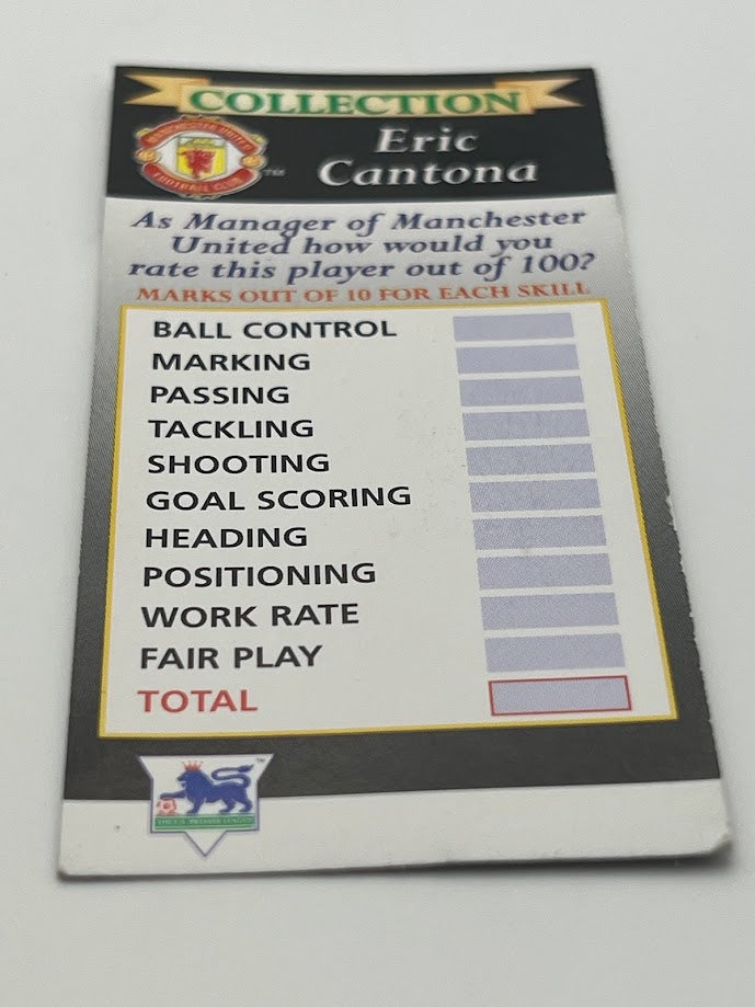 Eric Cantona Collector Card - Manchester United - Corinthian Figure Card - PL21