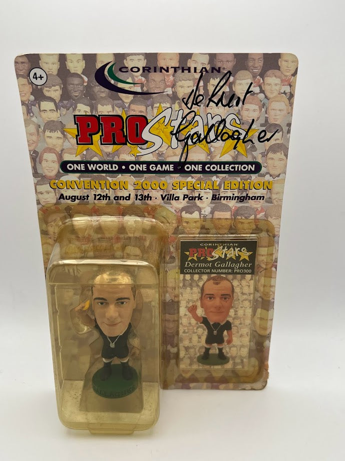 Dermot Gallagher - Referee - Autographed Corinthian Football Figure - ProStars Convention Special Edition - PRO300