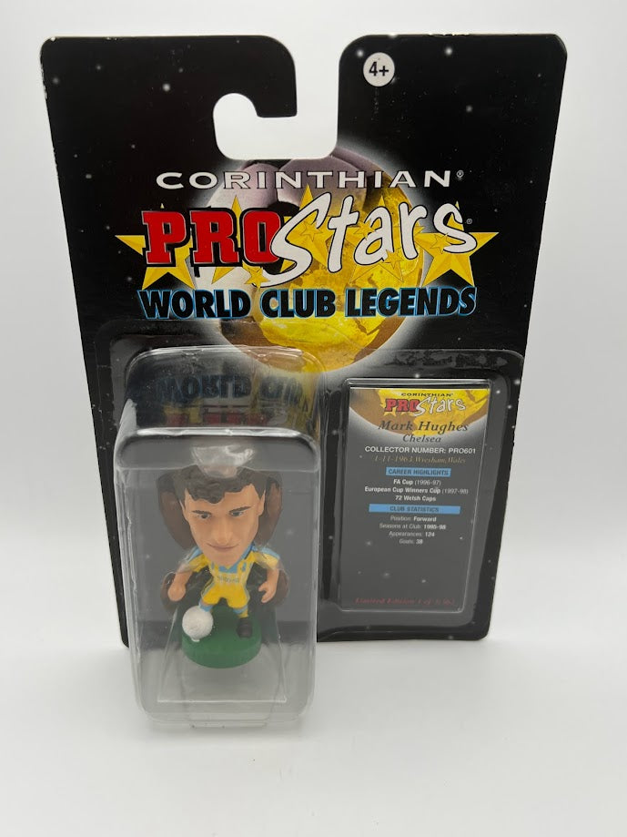 Mark Hughes - Corinthian Football Figure - Chelsea - Away Kit - ProStars World Club Legends - PRO601