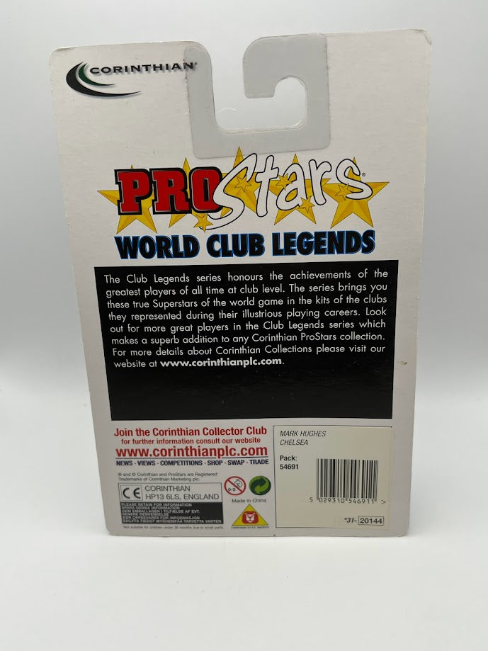 Mark Hughes - Corinthian Football Figure - Chelsea - Away Kit - ProStars World Club Legends - PRO601