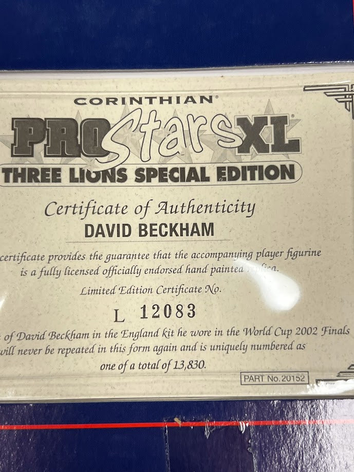 David Beckham - XL Corinthian ProStars Football Figure - Three Lions Special Edition - England - XL022