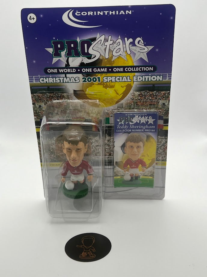 Teddy Sheringham - Corinthian Football Figure - Manchester United - PRO144 - Christmas 2001 Special Edition