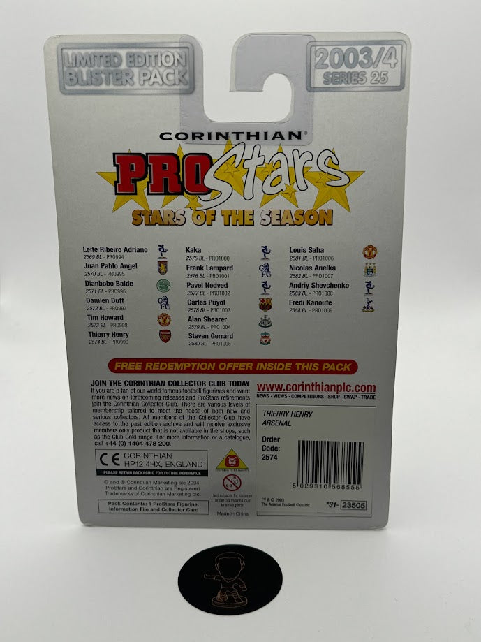 Thierry Henry - Corinthian ProStars Stars of Season - Arsenal - PRO999