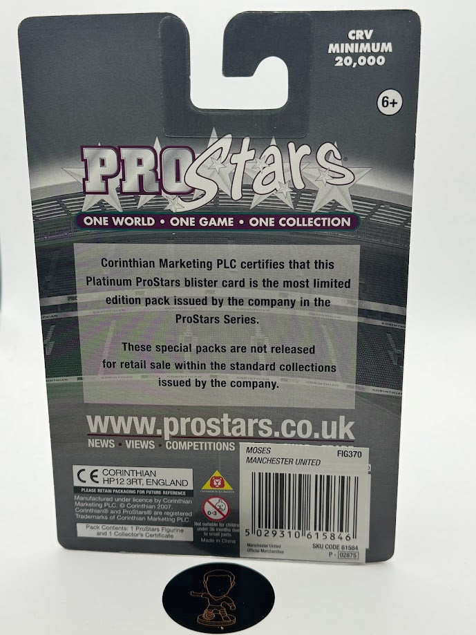 Remi Moses - Corinthian Football Figure - Manchester United - ProStars World Club Legends - PP1543 / PRO1543 - PLATINUM