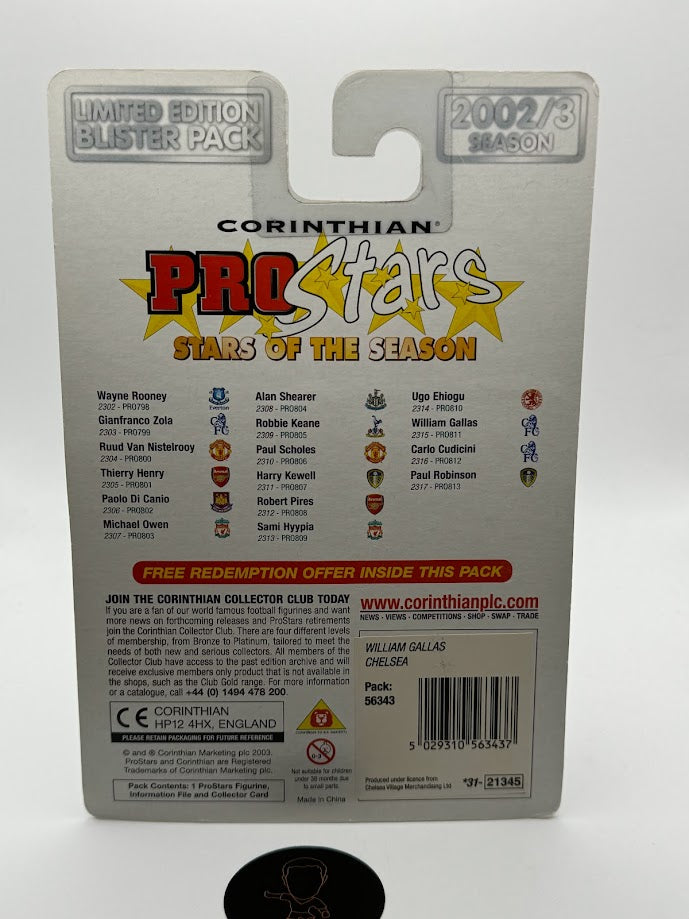 William Gallas - Corinthian ProStars Stars of Season - Chelsea - PRO811